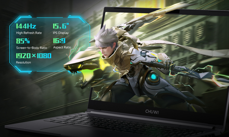 Chuwi представила игровой ноутбук GTBook X с Core 7 и RTX 3050 за 9