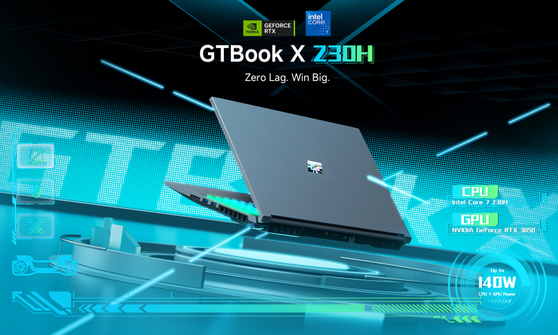 Chuwi представила игровой ноутбук GTBook X с Core 7 и RTX 3050 за 9