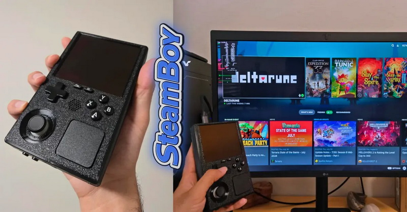 Энтузиаст создал SteamBoy — консоль Steam Deck сжали до замеров Game Boy