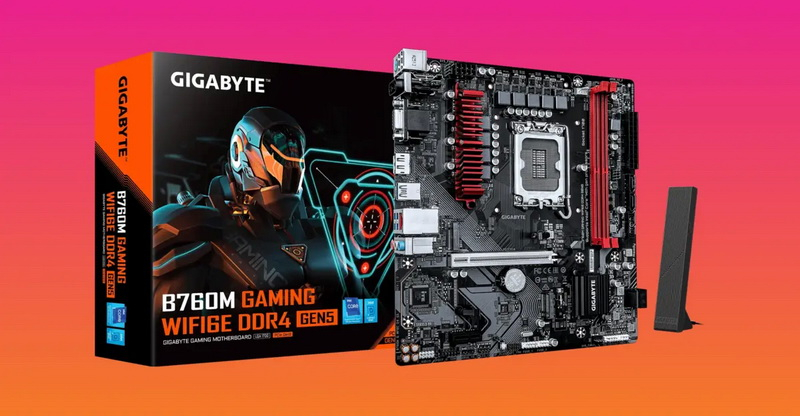 Gigabyte выпустила обновлённую плату B760M Gaming DDR4 с поддержкой Wi-Fi 6E и PCIe 5.0 для графики