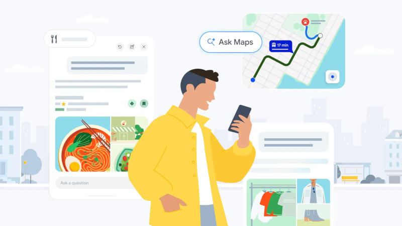 ИИ в «Google Картах» научился заказывать еду для пользователя и искать отели