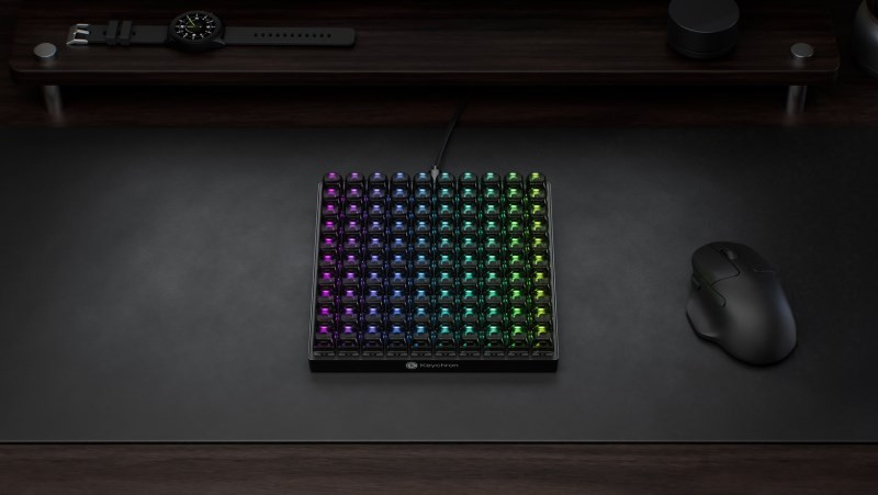 Keychron выпустила абсурдно гигантский макропад — 100 программируемых клавиш с RGB-подсветкой