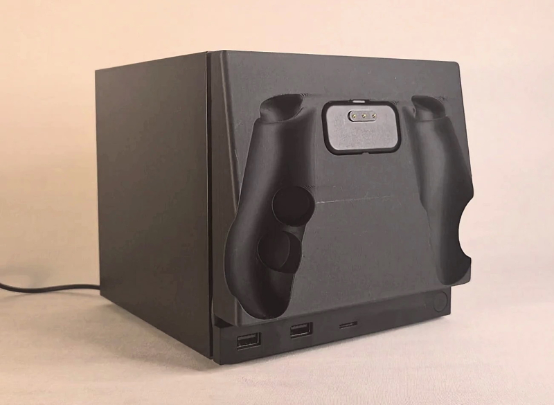 Моддер создал для Steam Machine переднюю панель, которая заряжает геймпад Steam Controller