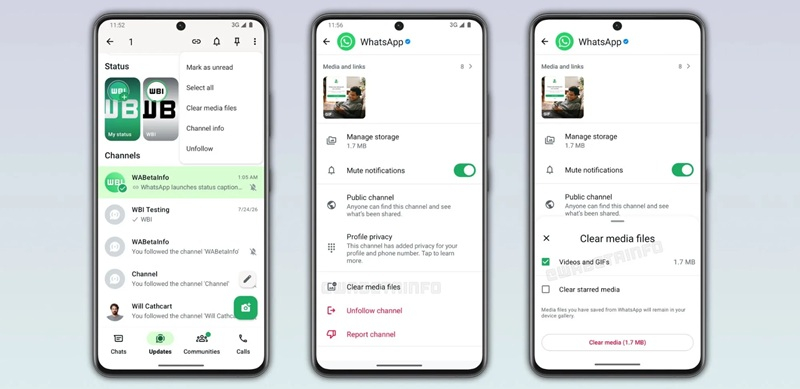 WhatsApp тестирует инструмент для простой очистки памяти каналов