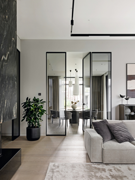 Дом дизайнера: стильный и уютный интерьер в Ленинградской области