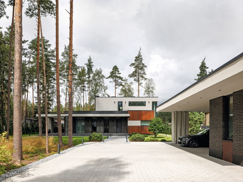 Дом дизайнера: стильный и уютный интерьер в Ленинградской области