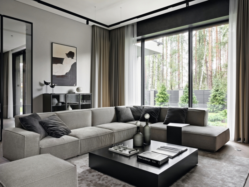 Дом дизайнера: стильный и уютный интерьер в Ленинградской области