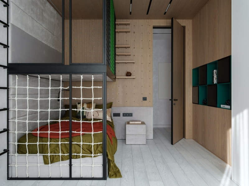 Современный минимализм с элементами графики: квартира в Москве