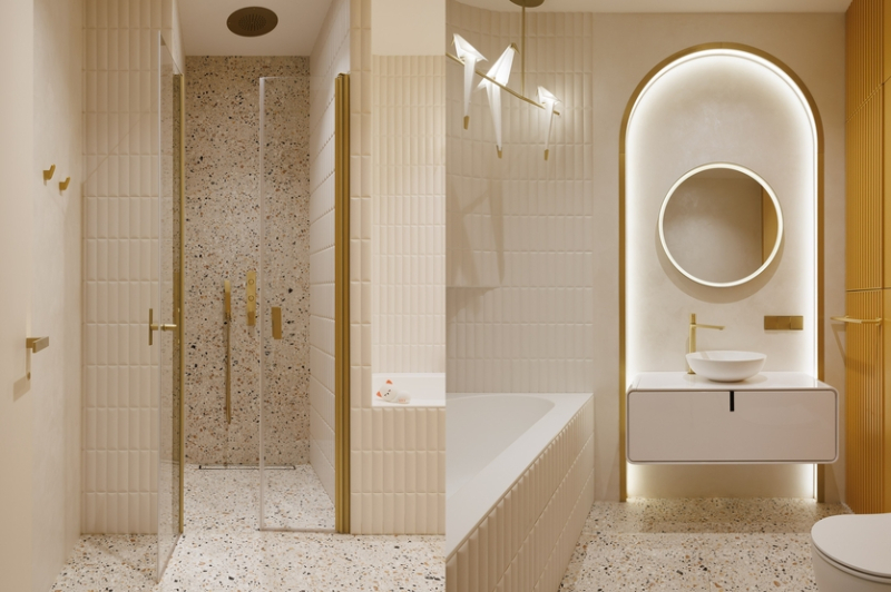 Стильный и функциональный интерьер с элементами ар-деко